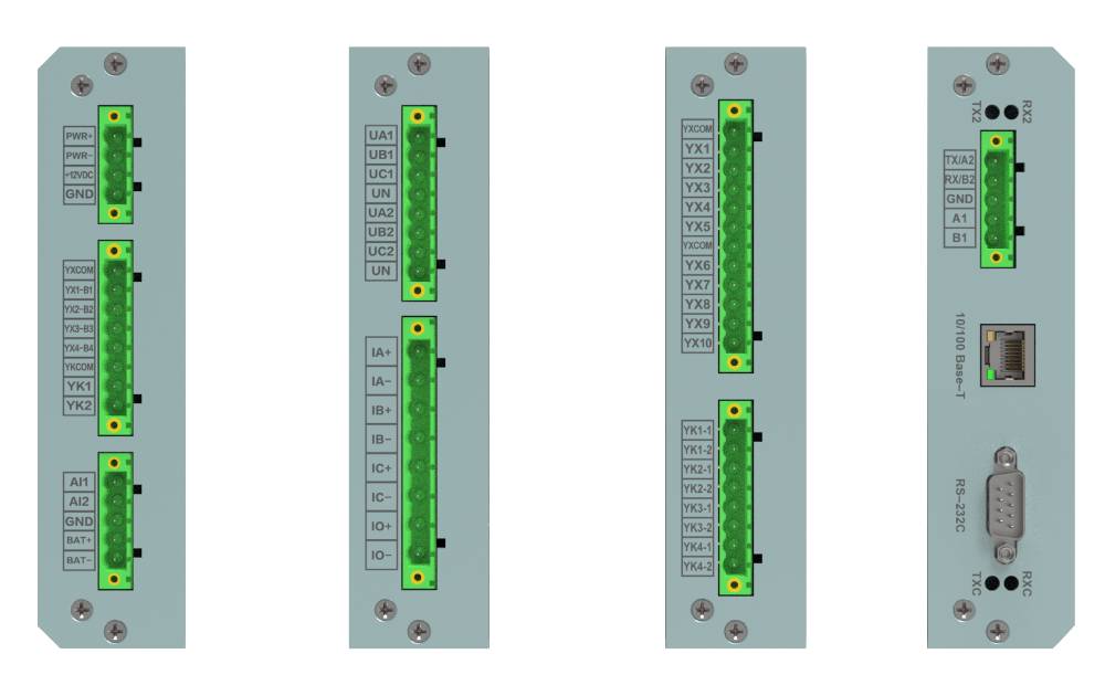 Diseño modular con módulos independientes para alimentación, control, medición y comunicación