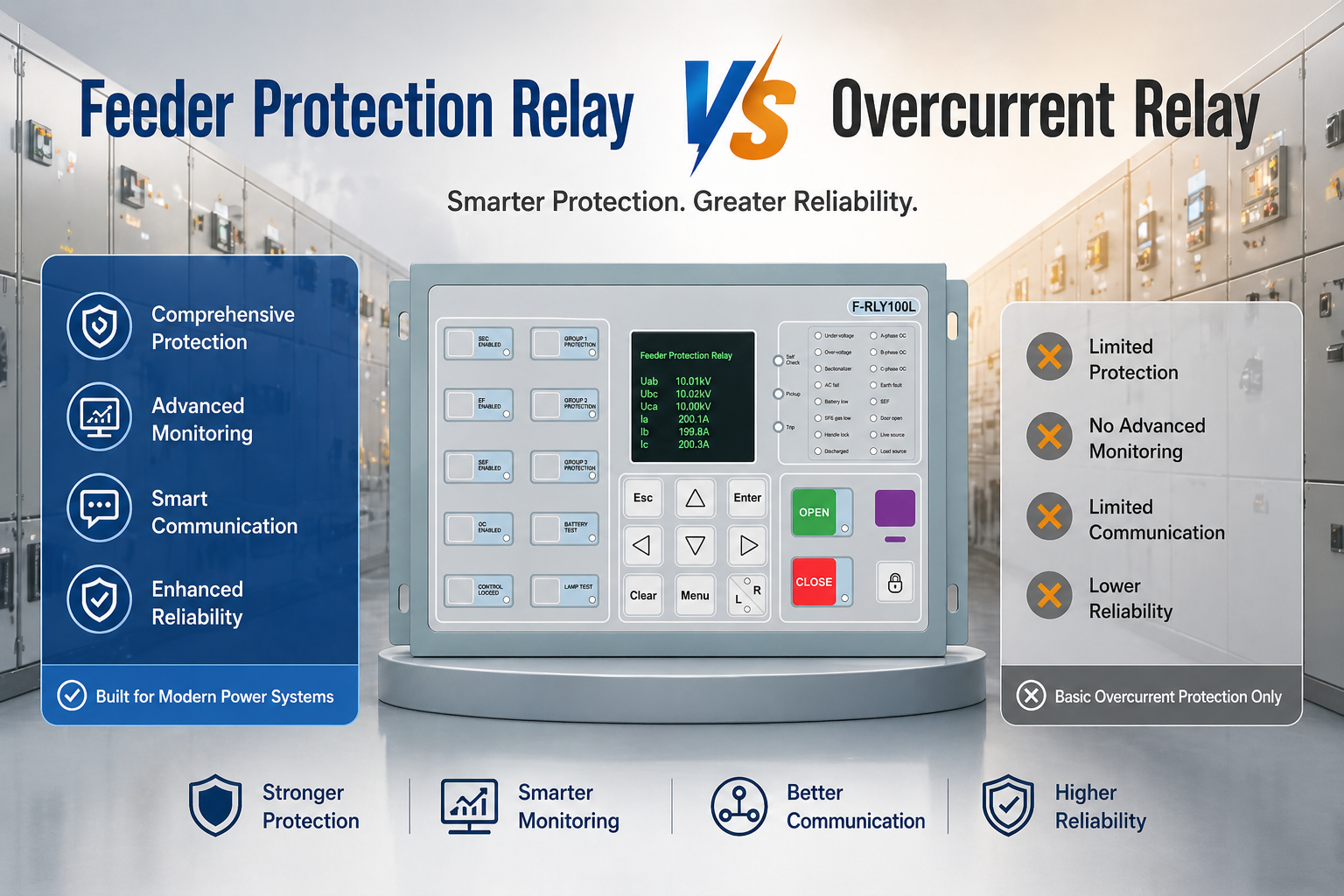 Feeder Protection Relay vs Overcurrent Relay: What’s the Difference?